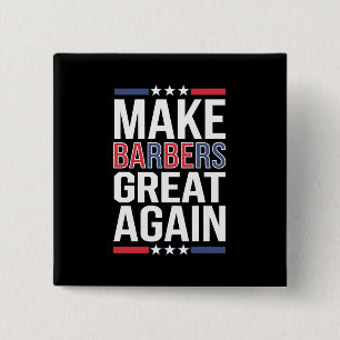Maak Kappers Groot Opnieuw Kappers Voor Trump 2024 Vierkante Button 5,1 Cm