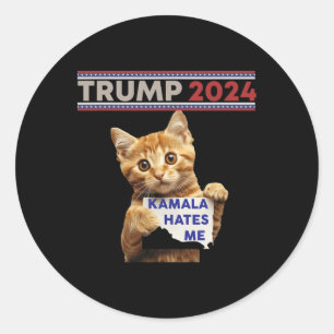 Maak Katten Veilig Again Trump Katten Voor Trump Ronde Sticker