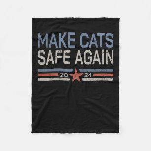 Maak katten weer veilig grappig 2024 katten eigena fleece deken