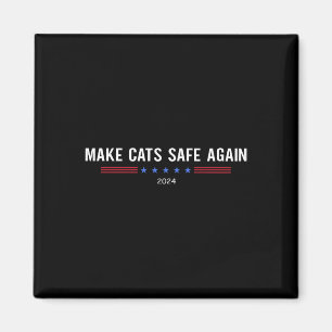 Maak katten weer veilig Grappig Trump Harris Debat Magneet