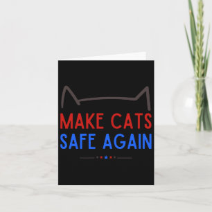 Maak katten weer veilig - grappig veiligheidsbewus kaart