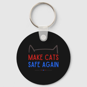 Maak katten weer veilig - grappig veiligheidsbewus sleutelhanger