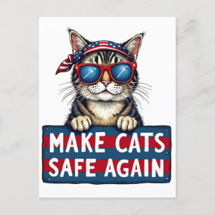 Maak katten weer veilig na verkiezing Trump Briefkaart