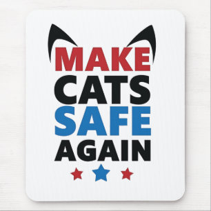 Maak katten weer veilig na verkiezing Trump Muismat