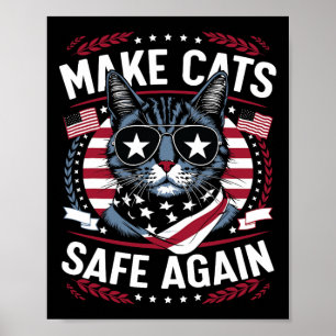 Maak katten weer veilig Trump-katten voor Trump 20 Poster