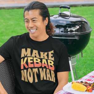 Maak Kebab geen oorlog Grappig Perzisch cadeau T-shirt