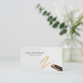 Maak kennis met artistieke moderne professionele l visitekaartje (Staand voorkant)