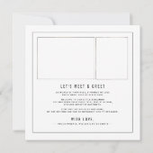 Maak kennis met Baby Modern Foto Birth Aankondiging (Achterkant)