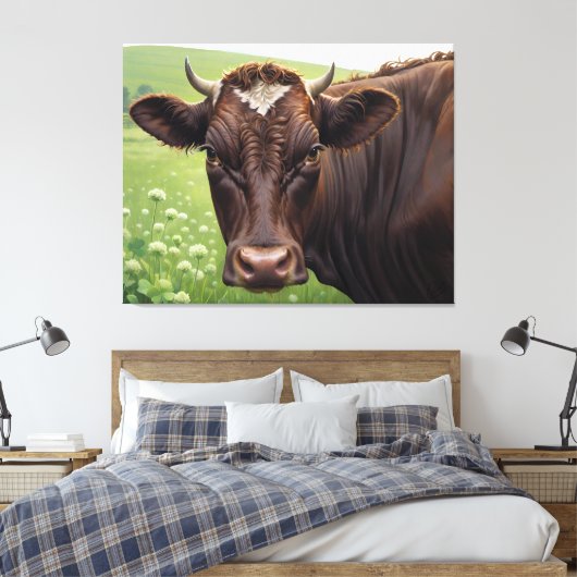 Maak kennis met Coe Koe Canvas Afdruk (Insitu (Slaapkamer))