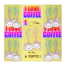 Maak kennis met Coffeehouse Wall Fun Decor Triptyc