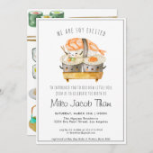 Maak kennis met de Baby | Uitnodiging van de parti (Voorkant / Achterkant)