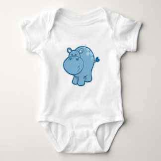 Maak kennis met de blauwe hippo! romper