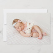 Maak kennis met de blote roze multifoto's aankondiging (Achterkant)