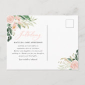 Maak kennis met de blote roze multifoto's aankondigingskaart (Achterkant)