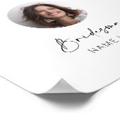 Maak kennis met de bruidsmeisjes foto display teke poster (Hoek)
