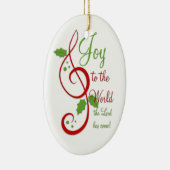 Maak kennis met de Christelijke kerstcarolmuziek v Keramisch Ornament (Rechts)