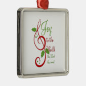 Maak kennis met de Christelijke kerstcarolmuziek v Metalen Ornament (Rechts)