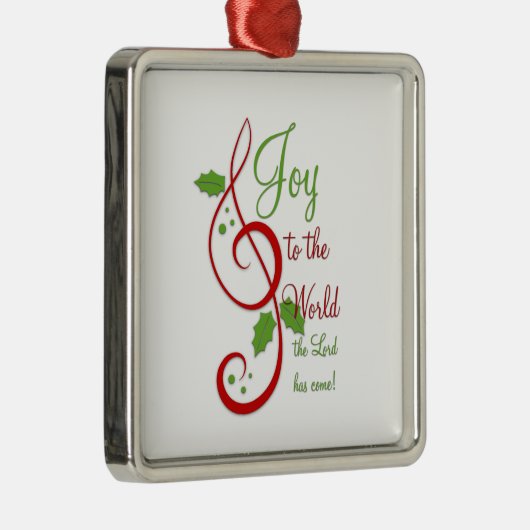 Maak kennis met de Christelijke kerstcarolmuziek v Metalen Ornament (Rechts)