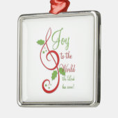 Maak kennis met de Christelijke kerstcarolmuziek v Metalen Ornament (Links)