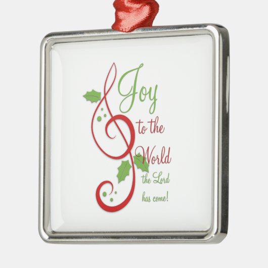 Maak kennis met de Christelijke kerstcarolmuziek v Metalen Ornament (Links)