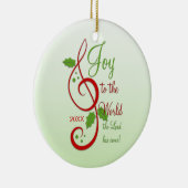 Maak kennis met de Christelijke kerstkaart van de Keramisch Ornament (Rechts)