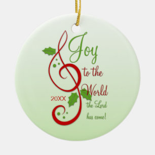 Maak kennis met de Christelijke kerstkaart van de  Keramisch Ornament
