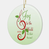 Maak kennis met de Christelijke kerstkaart van de Keramisch Ornament (Links)