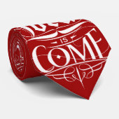 Maak kennis met de Christelijke kerstkalligrafie v Stropdas (Opgerold)