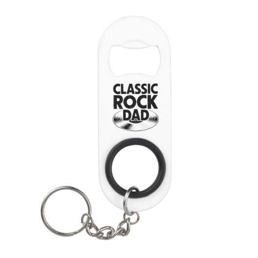 Maak kennis met de Classic Rock Dad Sleutelhanger  Mini Flessenopener (Voorkant)
