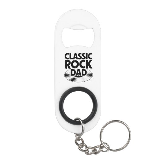 Maak kennis met de Classic Rock Dad Sleutelhanger  Mini Flessenopener (Achterkant)