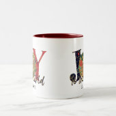 Maak kennis met de feestdagen in de wereld tweekleurige koffiemok (Center)