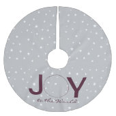 Maak kennis met de gevlochten polyesterstructuur v kerstboom rok (Voorkant)