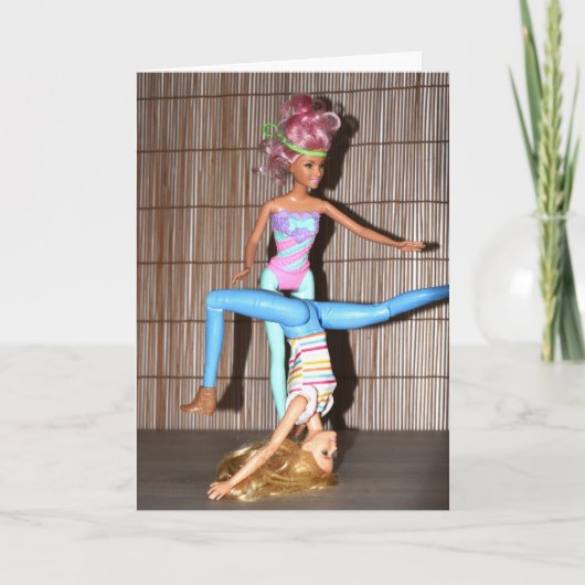 Maak kennis met de Gym Girls. Kaart (Voorkant)