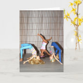 Maak kennis met de Gym Girls. Kaart (Gele Bloem)