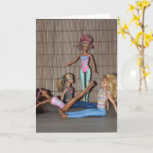 Maak kennis met de Gym Girls. Kaart (Gele Bloem)