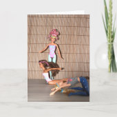 Maak kennis met de Gym Girls. Kaart (Voorkant)