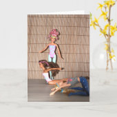 Maak kennis met de Gym Girls. Kaart (Gele Bloem)