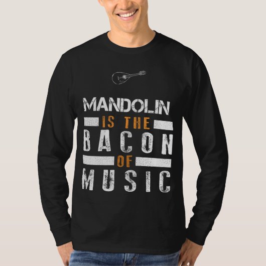 Maak kennis met de Harmonica: Bacon of Music Fun T-shirt (Voorkant)