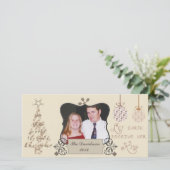 Maak kennis met de internationale kerstfotokaart feestdagenkaart (Staand voorkant)