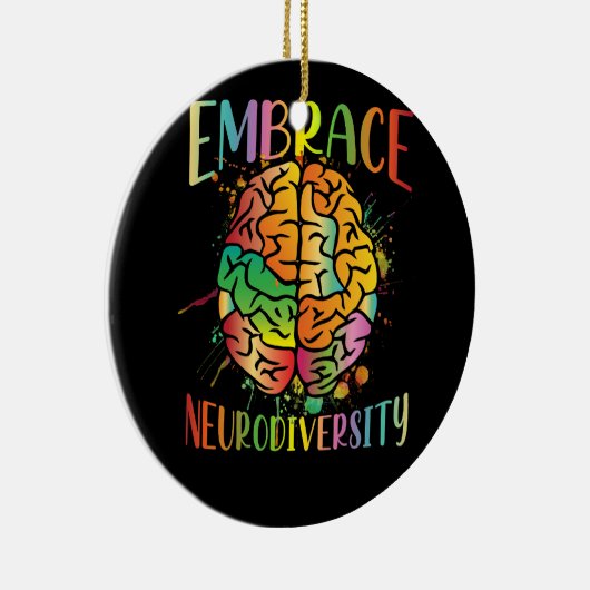 Maak kennis met de kennis over neurodiversity Vide Keramisch Ornament (Rechts)