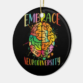 Maak kennis met de kennis over neurodiversity Vide Keramisch Ornament (Links)