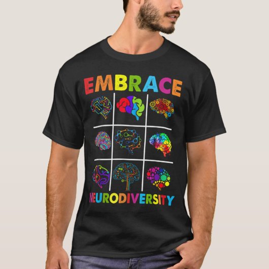 Maak kennis met de kennis over neurodiversity Vide T-shirt (Voorkant)
