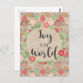 Maak kennis met de kerstmuziek in de wereld briefkaart (Voorkant / Achterkant)