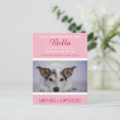 Maak kennis met de mededeling van het nieuwste lid briefkaart (Staand voorkant)