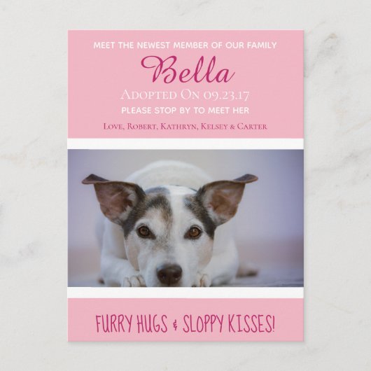 Maak kennis met de mededeling van het nieuwste lid briefkaart (Voorkant)