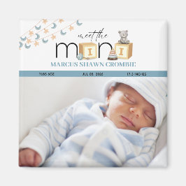 Maak kennis met de Mini Blue Baby-magneet Magneet