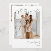 Maak kennis met de minimalistische kerstkaart van  (Voorkant / Achterkant)