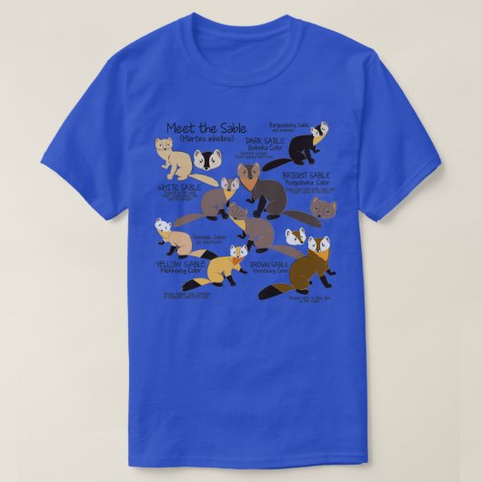 Maak kennis met de sable marten t-shirt (Design voorkant)