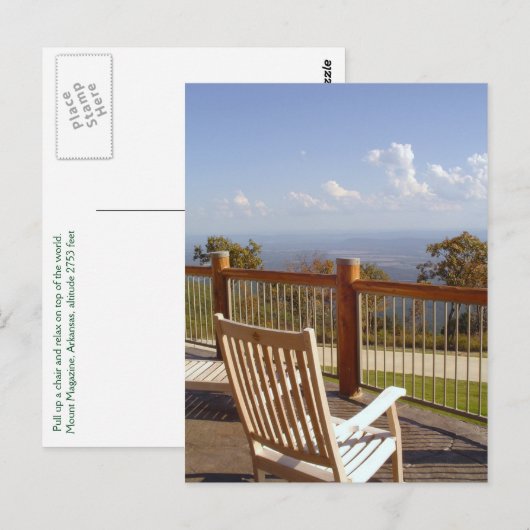 Maak kennis met de top van de wereld: Mount Magazi Briefkaart (Voorkant / Achterkant)