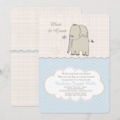 Maak kennis met de uitnodiging van Greet Baby Boy (Voorkant / Achterkant)